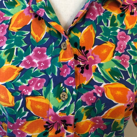 Vintage Woolrich Tropical Button-Down Shirt - Picture 2 of 8